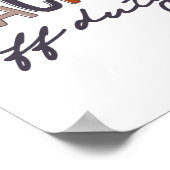 Dienstfrei letzter Schultag Poster (Ecke)