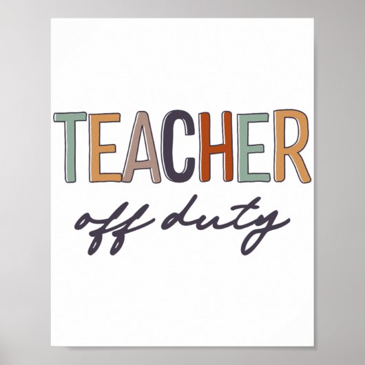 Dienstfrei letzter Schultag Poster (Vorne)