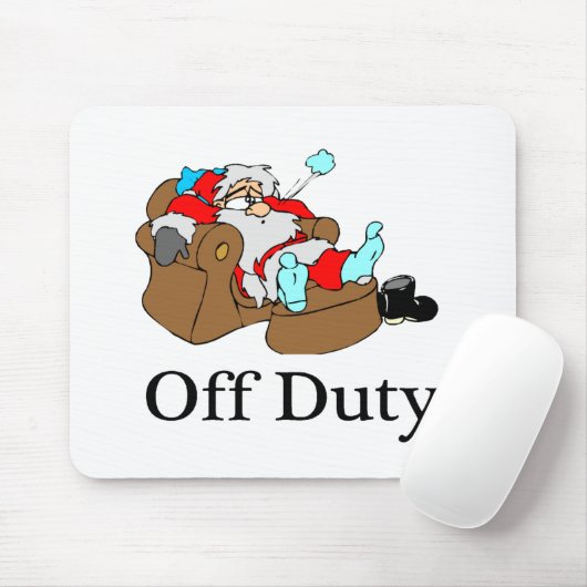 Dienstfrei (schlafende Sankt) Mousepad (Mit Mouse)