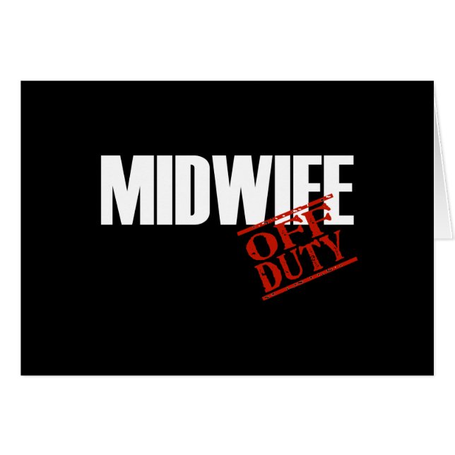 DIENSTFREIE HEBAMME-DUNKELHEIT (Vorderseite (Horizontal))