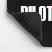 DIENSTFREIE HUBSCHRAUBER-PILOTdunkelheit Mousepad (Ecke)