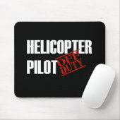 DIENSTFREIE HUBSCHRAUBER-PILOTdunkelheit Mousepad (Mit Mouse)