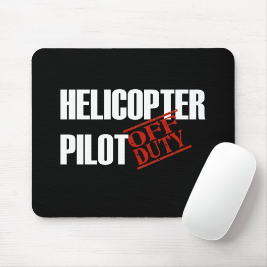 DIENSTFREIE HUBSCHRAUBER-PILOTdunkelheit Mousepad (Mit Mouse)