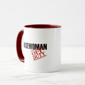 DIENSTFREIE Polizeibeamtin Tasse (Vorderseite Links)