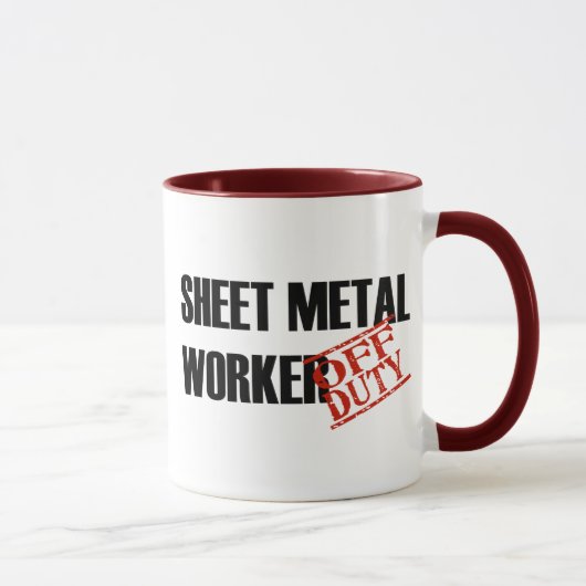 DIENSTFREIE SHEEET METALLarbeitskraft Tasse (Rechts)