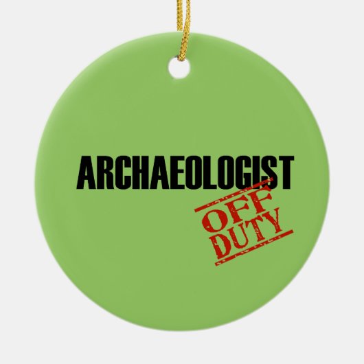 Dienstfreier Archäologe Keramik Ornament (Vorne)