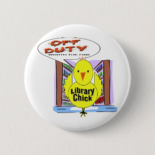 Dienstfreier Bibliothekar - wert die Geldstrafe Button