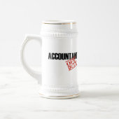 Dienstfreier Buchhalter Bierglas (Links)