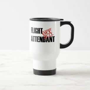 Dienstfreier Flugbegleiter Reisebecher