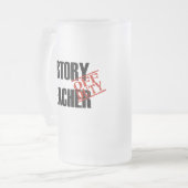 DIENSTFREIER GESCHICHTSlehrer Mattglas Bierglas (Vorderseite Links)