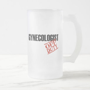 DIENSTFREIER GYNÄKOLOGE MATTGLAS BIERGLAS
