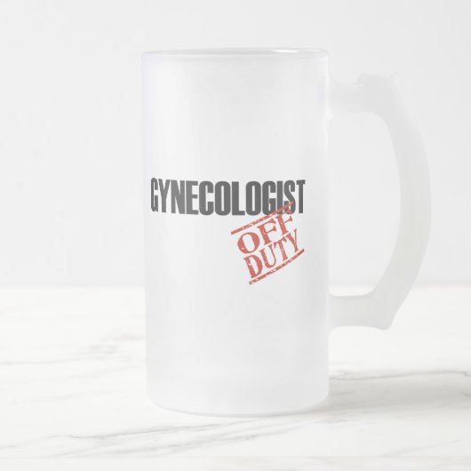 DIENSTFREIER GYNÄKOLOGE MATTGLAS BIERGLAS (Rechts)
