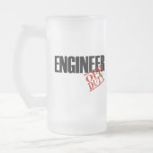Dienstfreier Ingenieur Mattglas Bierglas (Links)