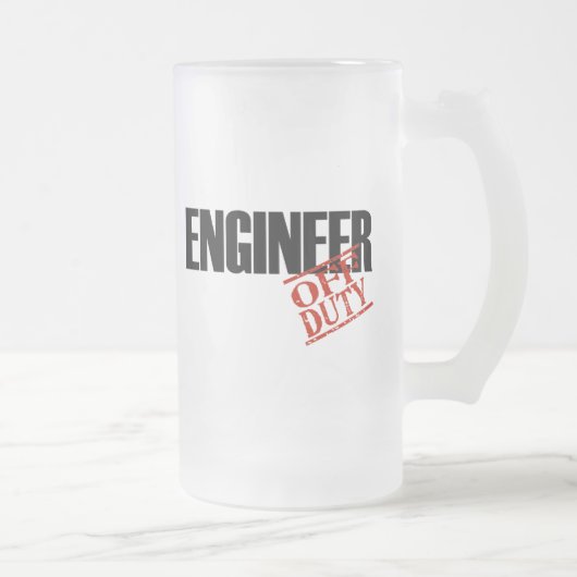 Dienstfreier Ingenieur Mattglas Bierglas (Rechts)