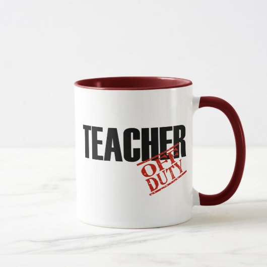 DIENSTFREIER LEHRER TASSE (Rechts)