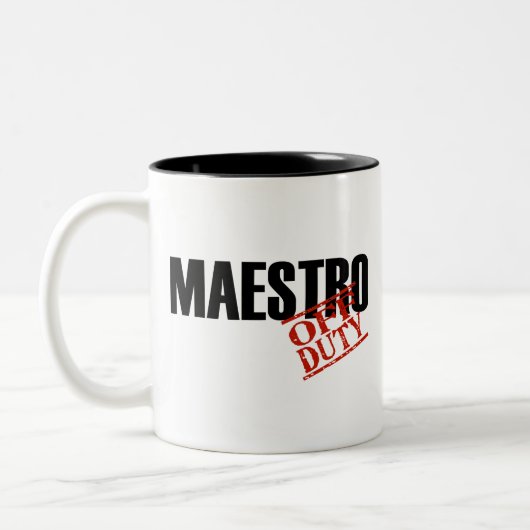 DIENSTFREIER MAESTRO ZWEIFARBIGE TASSE (Links)