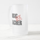 DIENSTFREIER MUSIK-LEHRER MATTGLAS BIERGLAS (Vorderseite Links)