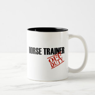 DIENSTFREIER PFERDEtrainer Zweifarbige Tasse