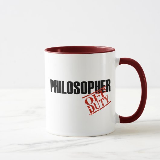 DIENSTFREIER Philosoph Tasse (Rechts)