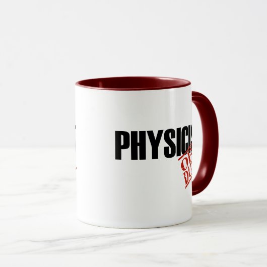 DIENSTFREIER Physiker Tasse (VorderseiteRechts)