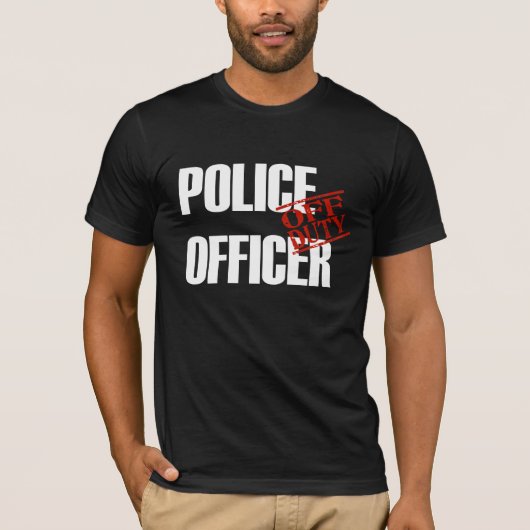 DIENSTFREIER Polizeibeamte T-Shirt (Vorderseite)