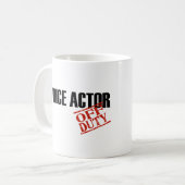 DIENSTFREIER SPRACHschauspieler Kaffeetasse (Vorderseite Links)
