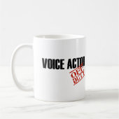 DIENSTFREIER SPRACHschauspieler Kaffeetasse (Links)