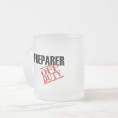 DIENSTFREIER STEUER-VORBEREITER MATTGLASTASSE (Vorderseite Links)