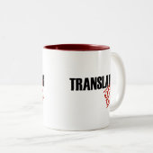 DIENSTFREIER ÜBERSETZER ZWEIFARBIGE TASSE (VorderseiteRechts)
