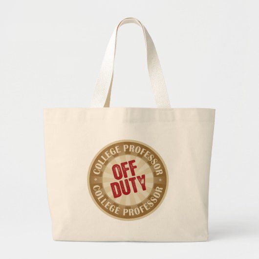 Dienstfreier Uni-Professor Jumbo Stoffbeutel (Vorne)