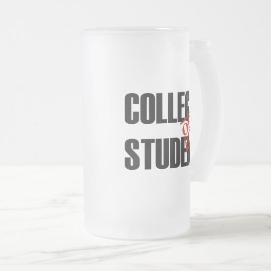 DIENSTFREIER UNI-STUDENT MATTGLAS BIERGLAS (VorderseiteRechts)