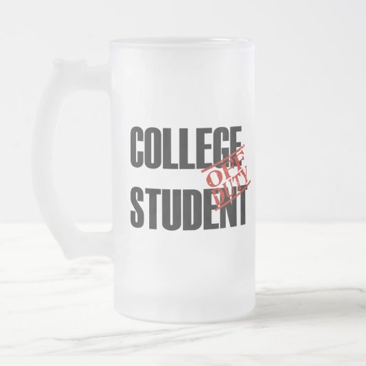 DIENSTFREIER UNI-STUDENT MATTGLAS BIERGLAS (Links)