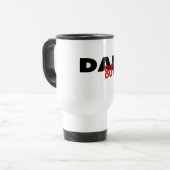 Dienstfreier Vater (Schwarzes) Reisebecher (Vorderseite Links)