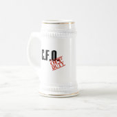 Dienstfreies CFO Bierglas (Vorderseite Links)