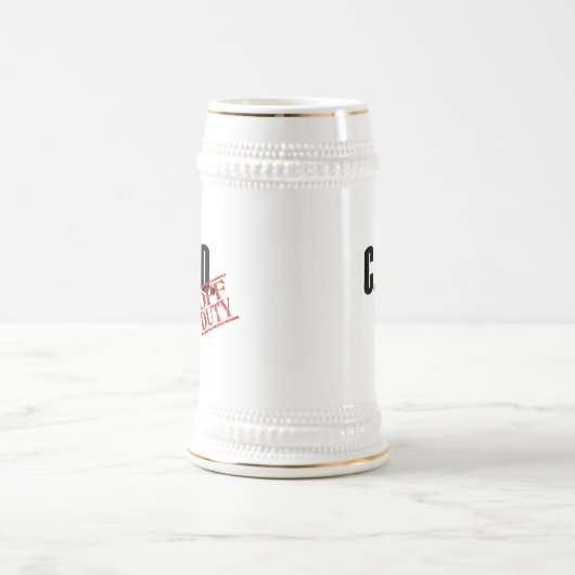 Dienstfreies CFO Bierglas (Mittel)