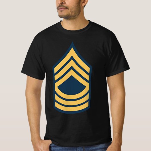 Dienstgrad des Generalstabs der US-Armee OR8-E8-Ra T-Shirt (Vorderseite)