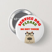 Diensthund Button (Vorne & Hinten)