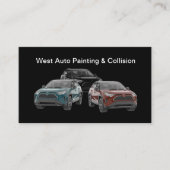 Dienstleistungen der Automobillackierung und -koll Visitenkarte (Vorderseite)
