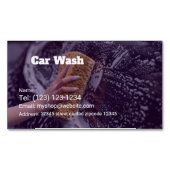 Dienstleistungen der Autowaschanlage Magnetische Visitenkarte (Vorderseite)