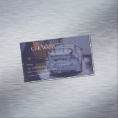 Dienstleistungen der Autowaschanlage Magnetische Visitenkarte (Beispiel)