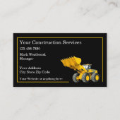 Dienstleistungen der Bauausführung Visitenkarte (Vorderseite)