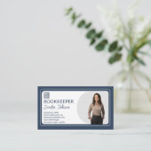 Dienstleistungen der Buchführung Visitenkarte (Stehend Vorderseite)