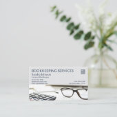 Dienstleistungen der Buchführung Visitenkarte (Stehend Vorderseite)