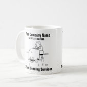 Dienstleistungen der Büroreinigung Kaffeetasse (Vorderseite Links)