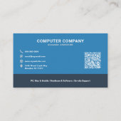 Dienstleistungen der Computerreparatur Visitenkarte (Rückseite)