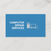 Dienstleistungen der Computerreparatur Visitenkarte (Vorderseite)
