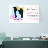 Dienstleistungen der Hauspflege/ Sitzplätze Banner (Messeveranstaltung)