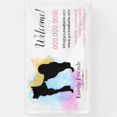 Dienstleistungen der Hauspflege/ Sitzplätze Banner (Vertikal)