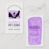 Dienstleistungen der Hauspflege / Sitzplätze / Hau Visitenkarte (Vorne/Hinten)