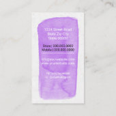 Dienstleistungen der Hauspflege / Sitzplätze / Hau Visitenkarte (Rückseite)